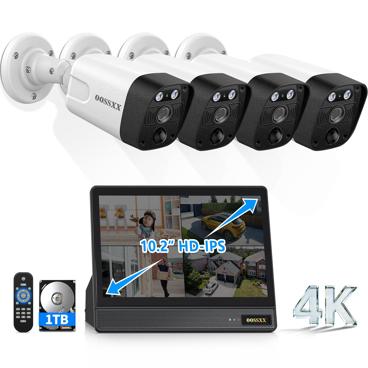 Amazon.com : OOSSXX (2026 New) 4K PoE Security Camera System
